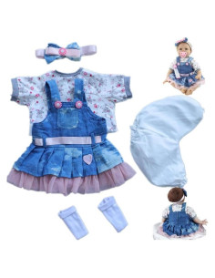 Ropa para muñecas Reborn scnbom 17-24" (26-61 cm) 5 piezas