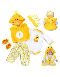 Ropa para muñecas Reborn scnbom 17-22 pulgadas 5 piezas