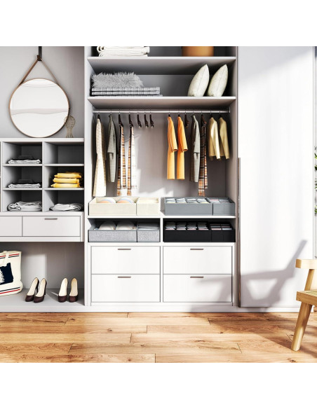 Organizador Plegable de Ropa Interior - 12 Divisores Negros Organizador Plegable de Ropa Interior - 12 Divisores Negros