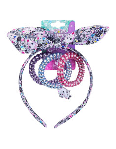 Diademas LUV HER para Niñas 4 Piezas con Gomas
