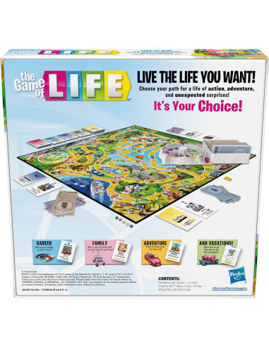 Juego de la Vida Hasbro Gaming 2-4 Jugadores 8+ Años