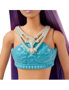 Muñeca Sirena Barbie Dreamtopia con Cola Ombre Azul y Púrpura 2