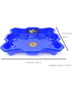 Arena de Batalla Bey Stadium 17Tek Azul 40x34cm para Beyblade 2