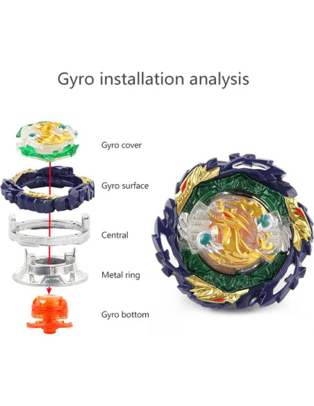 Peonza Battling Tops EssTe B-185 Vanish Fafnir 5,08 cm