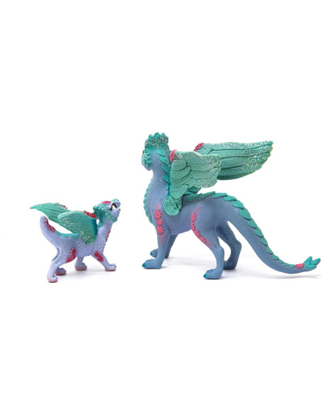 Set de Juguetes Dragón de Flor y Bebé Schleich 2 Piezas