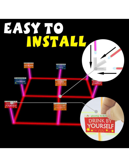 Juego de lanzamiento de anillos luminoso LLKMDSS 3 en 1 46 cm