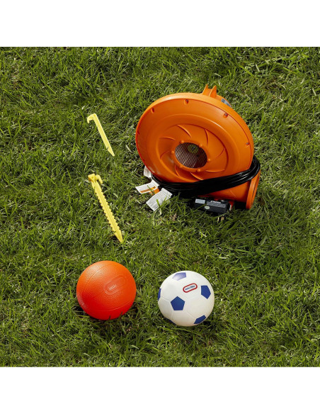 Cancha Inflable Pequeños Tikes 2 en 1 Fútbol y Baloncesto
