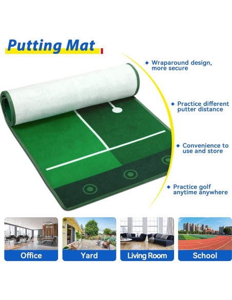 Conjunto de Golf para Niños Liberry con Tapete y Carrito