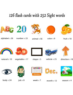 Juguete Educativo Lapare 252 Tarjetas Visuales para Niños 2