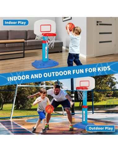 Aro de Baloncesto Ajustable GMAOPHY para Niños 1-6 Años