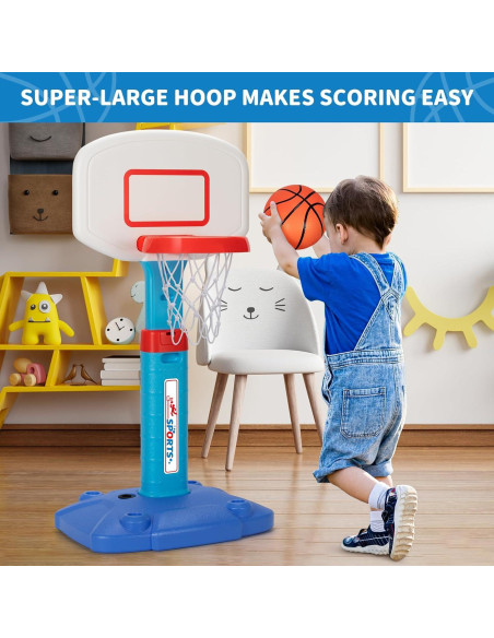 Aro de Baloncesto Ajustable GMAOPHY para Niños 1-6 Años