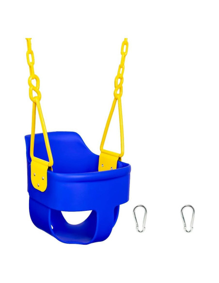 Columpio para Niños Squirrel SQ-31B Azul con Respaldo Alto