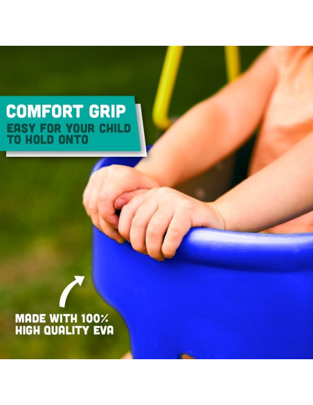 Columpio para Niños Squirrel SQ-31B Azul con Respaldo Alto