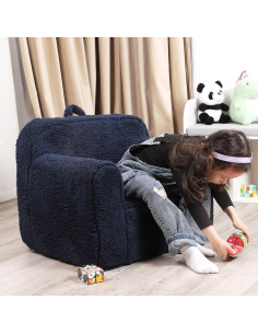 Silla Sherpa Azul Oscuro para Niños - Suave y Cómoda 2