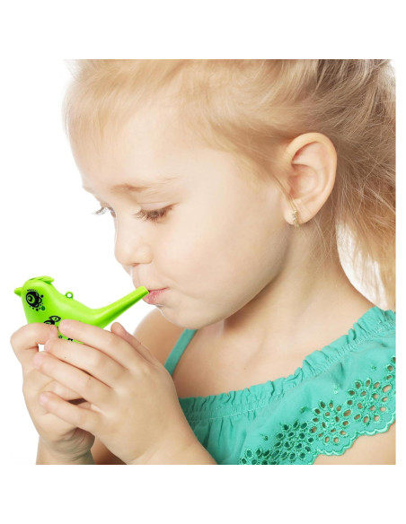 24 Silbatos de Agua en Forma de Ave para Niños - Juguete Musical