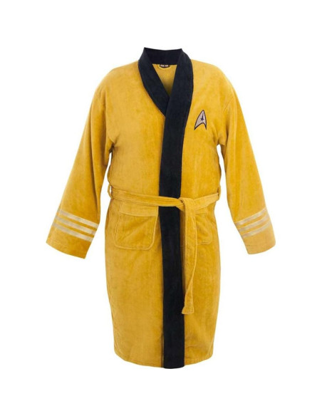Bata de Baño de Felpa Star Trek Capitán Kirk Amarillo Talla Única