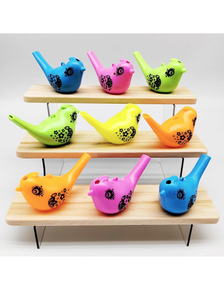 24 Silbatos de Agua en Forma de Ave para Niños - Juguete Musical