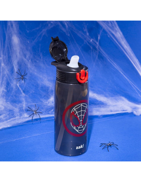 Botella de Agua Zak Designs Spider-Man 740ml con Pajilla