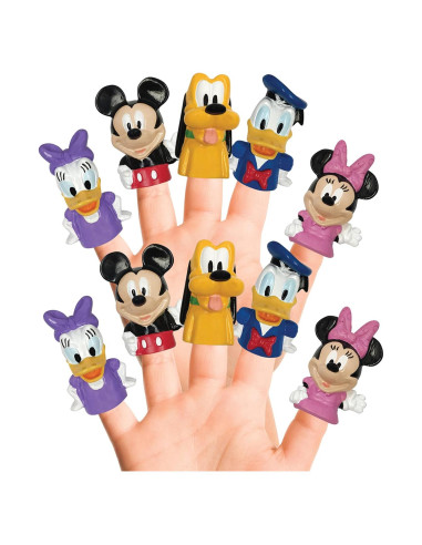 Marionetas de Dedo Disney Mickey Mouse 10 Piezas Educativas