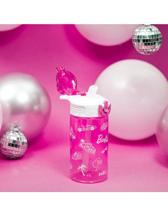 Botella de Agua Barbie Zak Sage 473ml con Popote y Asa 2