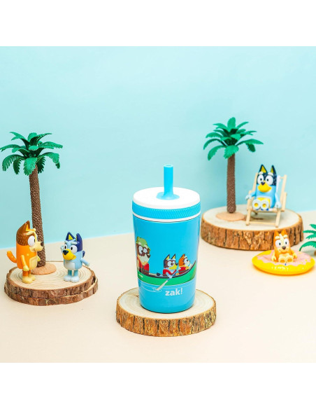 Taza Aislada de Acero Inoxidable 12oz Zak Bluey