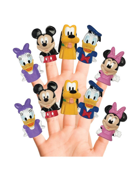 Marionetas de Dedo Disney Mickey Mouse 10 Piezas Educativas