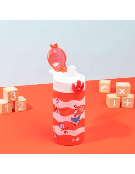 Botella de Agua Zak Designs 16oz Dr. Seuss Gato Sombrero