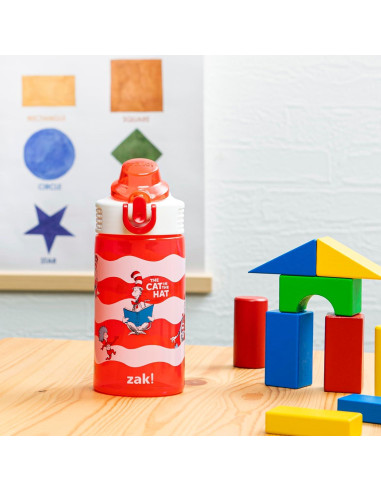 Botella de Agua Zak Designs 16oz Dr. Seuss Gato Sombrero