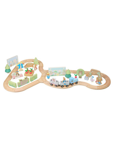 Set de Tren Radish Express Peter Rabbit - Juguete de Madera