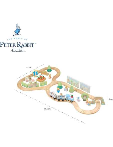 Set de Tren Radish Express Peter Rabbit - Juguete de Madera