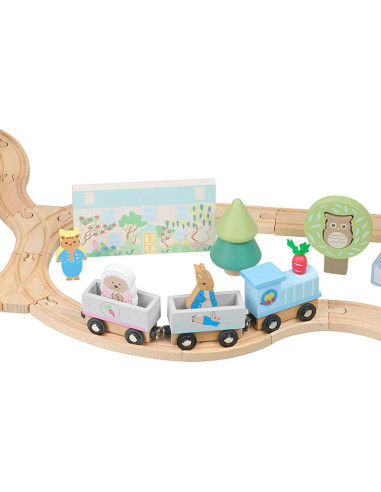 Set de Tren Radish Express Peter Rabbit - Juguete de Madera