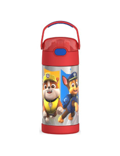 Botella de Agua THERMOS FUNTAINER 354 ml con Pajilla Patrulla Canina