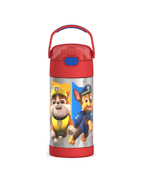 Botella de Agua THERMOS FUNTAINER 354 ml con Pajilla Patrulla Canina