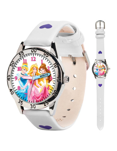 Reloj de Aprendizaje Disney para Niñas - Correa Blanca