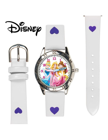 Reloj de Aprendizaje Disney para Niñas - Correa Blanca