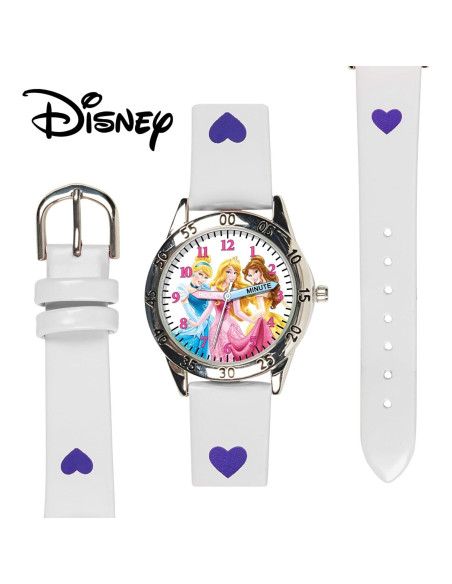 Reloj de Aprendizaje Disney para Niñas - Correa Blanca