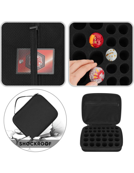Caja de Almacenamiento Minahao para 34 Juguetes Bakugan