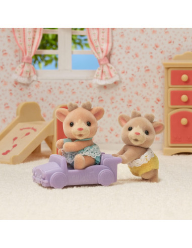 Gemelos Renos Calico Critters Ollie y Ginger 3,81 cm