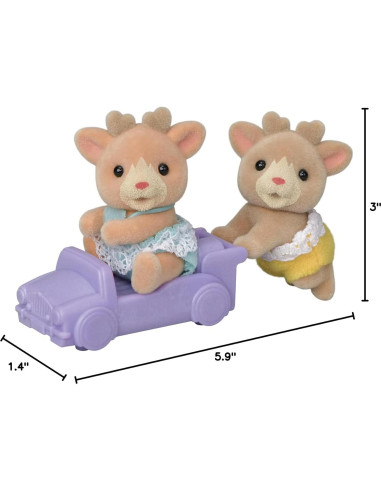 Gemelos Renos Calico Critters Ollie y Ginger 3,81 cm