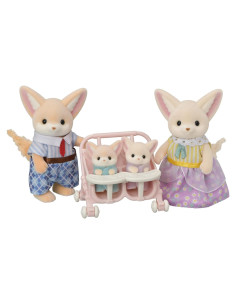 Familia de Zorros Fennec Calico Critters - Set de 4 Figuras