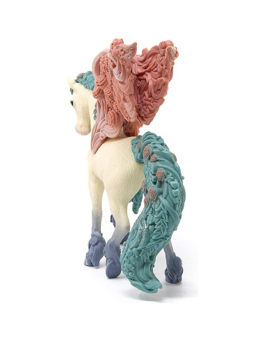 Pegaso Flor Brillante Schleich Bayala - Juguete Mágico 15.5 cm