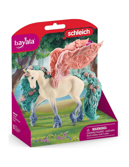Pegaso Flor Brillante Schleich Bayala - Juguete Mágico 15.5 cm