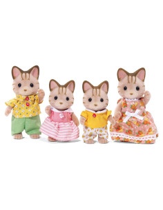 Familia de Gatos Sandy Calico Critters 4 Figuras 7,62 cm