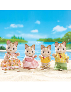 Familia de Gatos Sandy Calico Critters 4 Figuras 7,62 cm 2