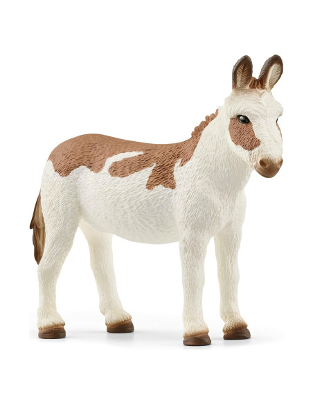 Figura de Burro Americano Manchado Schleich 6.35 cm Juguete Figura de Burro Americano Manchado Schleich 6.35 cm Juguete