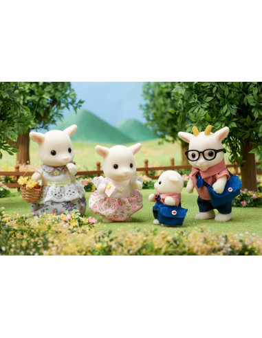 Familia de Cabras Calico Critters - 4 Figuras Coleccionables