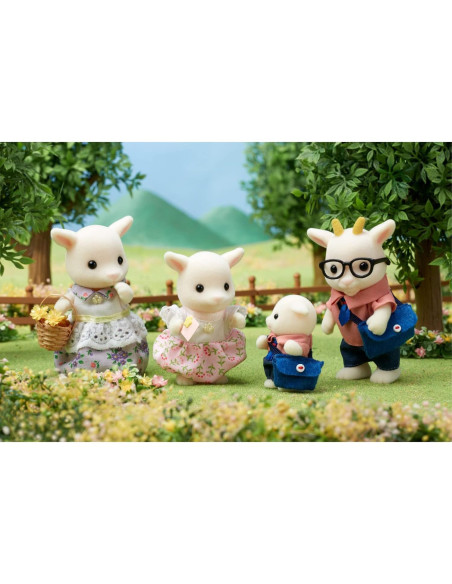 Familia de Cabras Calico Critters - 4 Figuras Coleccionables