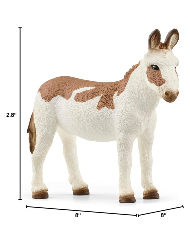 Figura de Burro Americano Manchado Schleich 6.35 cm Juguete