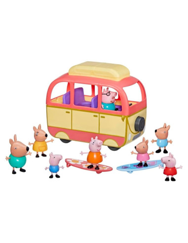 Campervan Peppa Pig Visita Australia con 8 Figuras