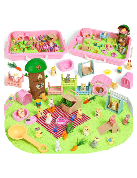 Kit Sensorial de Arena para Niños KNASON Conejo y Hámster Kit Sensorial de Arena para Niños KNASON Conejo y Hámster
